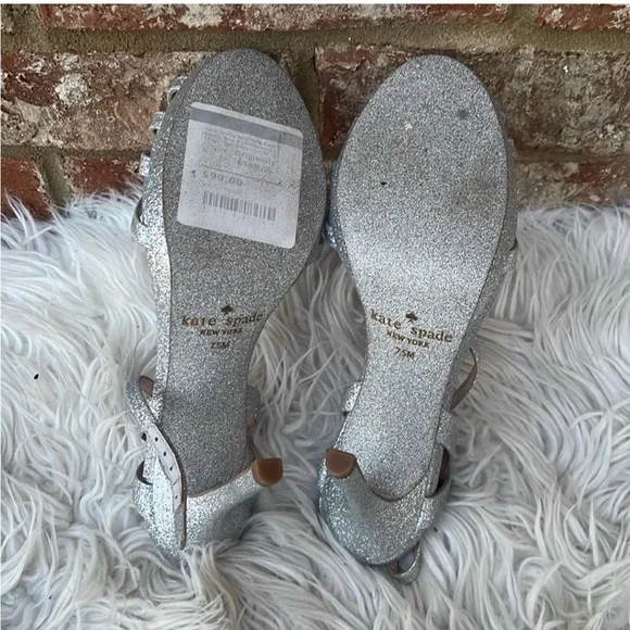 Elegant Silver Strappy Heels - Picture 7 of 10